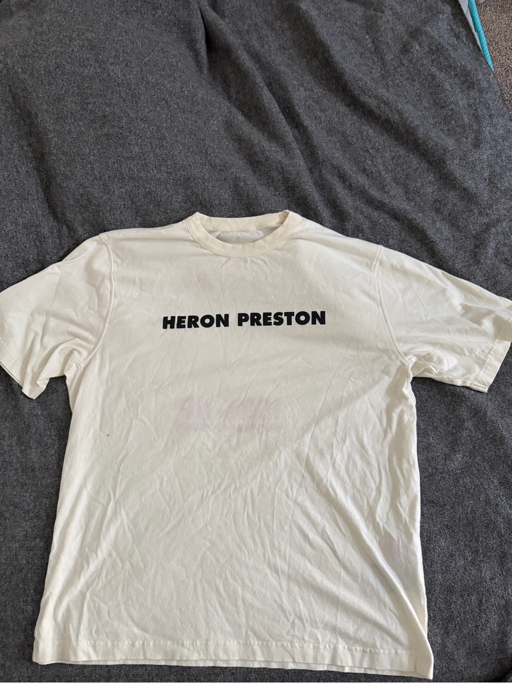 Heron Preston Off-White Short Sleeve Logo Tee